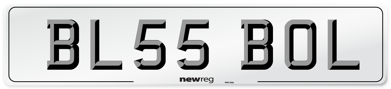 BL55 BOL Number Plate from New Reg